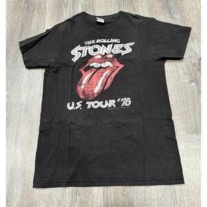 The Rolling Stones Shirt Adult Medium Black US Tour '78 Vintage 2006 TShirt